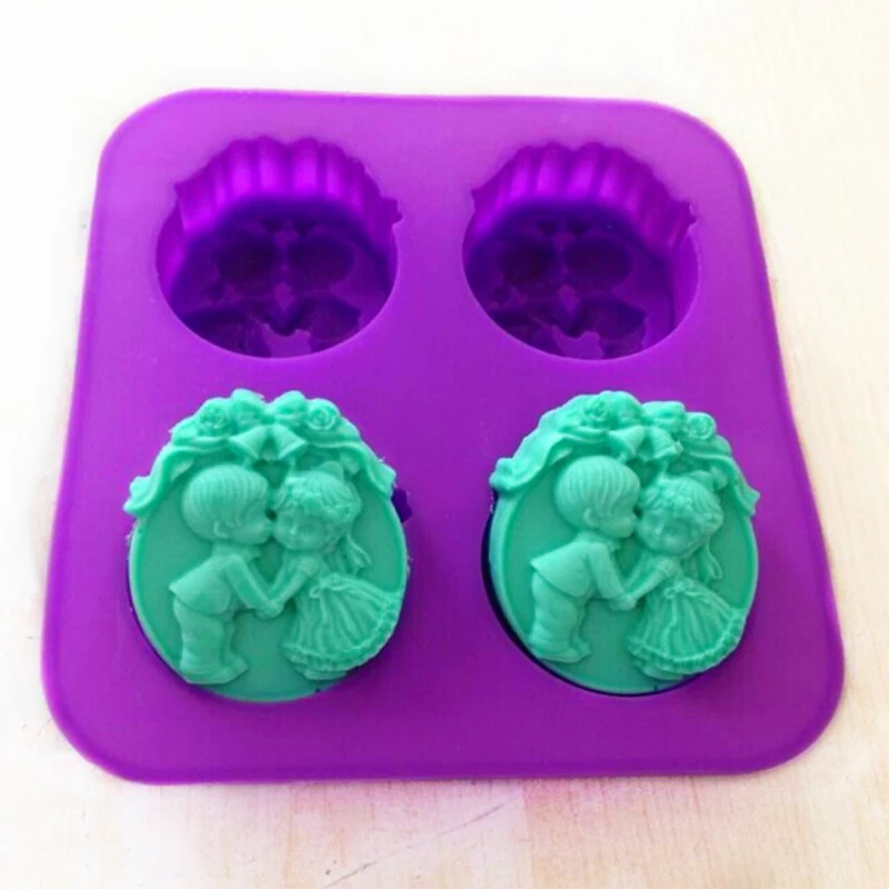 3D ремесло ручной работы DIY Силиконовое Мыло Плесень мыло изготовление 3D Ангел прямоугольное Мыло плесень Ремесло Цветы Ванная комната Кухня Мыло Плесень