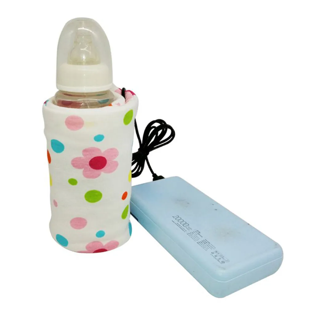 USB Milk Water Warmer Travel Stroller Insulated Bag Baby Nursing Bottle Heater Baby Feeding Insulation Bag Baby Milk Warmer