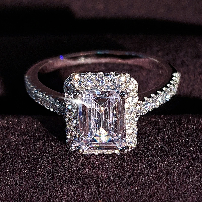 Новинка, Moonso, 925 пробы, серебряное кольцо на палец для женщин, ювелирные изделия, оптовые продажи, обручальное кольцо, персонализированное LR1997S