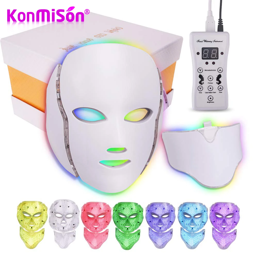 NEWKEY Led Face Mask Light Therapy, Led Light Therapy Facial Skin Care