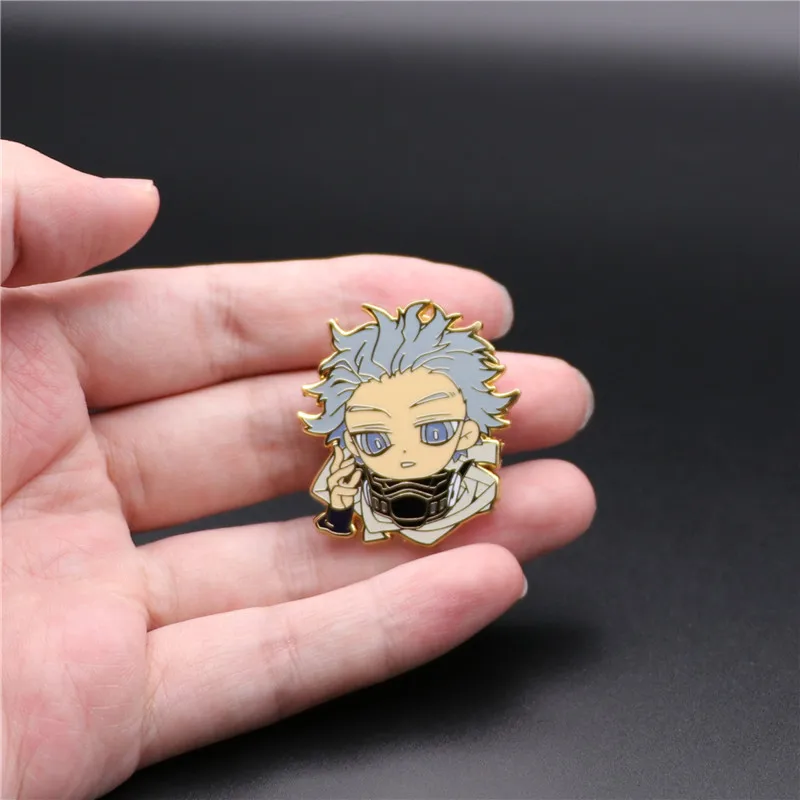 Аниме Demon Slayer брошь значок косплея Agatsuma Zenitsu Мультфильм Красивые шпильки модный