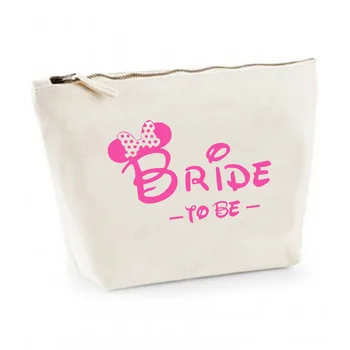 

Personalised Bridesmaid Gift Make Up Bag Maid of Honour Gift - Unique Gift Wash Bag with Any Name for Bridal Party Custom