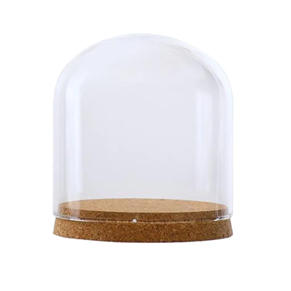Декоративные из прозрачного стекла Cloche стеклянный колпак Дисплей чехол с