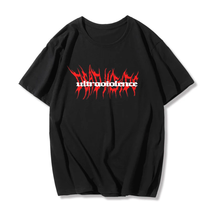 Punk Gothic T-shirts Loose Streetwear Harajuku Letter Print top Summer new hip-hop Fashion Female Tshirt Casual Aesthetic