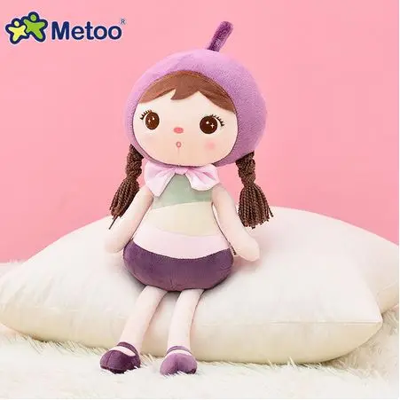 Metoo кукла Анджела 50 см kawaii Плюшевые игрушки в виде животных с плюшевой набивкой детские игрушки из мультфильмов, подарок на день рождения коала "Панда" Олень "Божья коровка клубника - Цвет: Niuniu