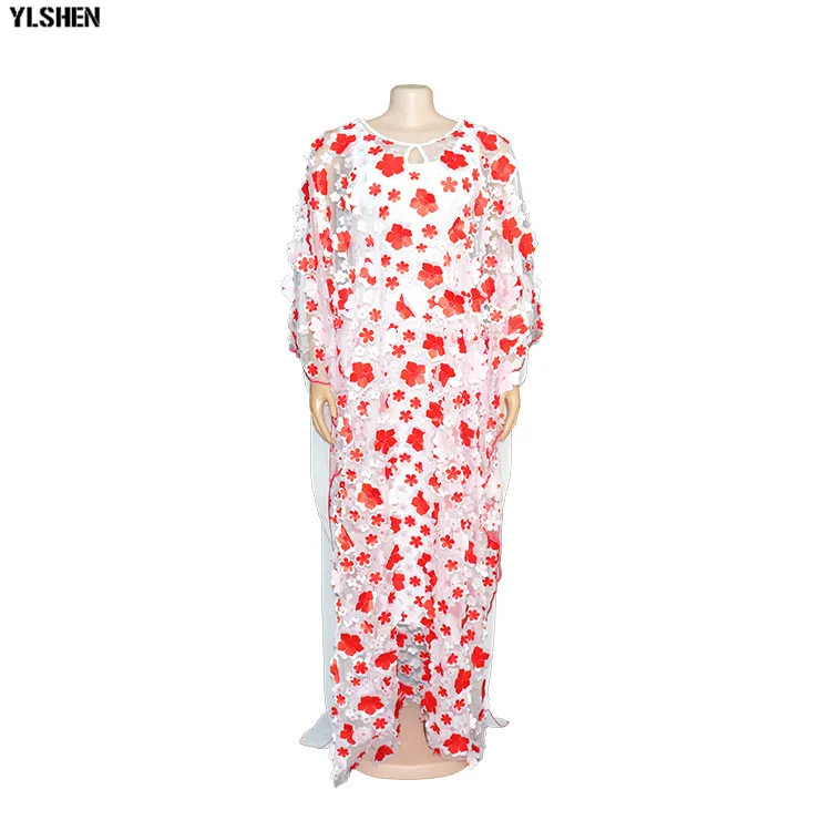 Super Size New African Women's Dashiki Fashion Loose Embroidery Long Dress African Dress For Women African Clothes 12