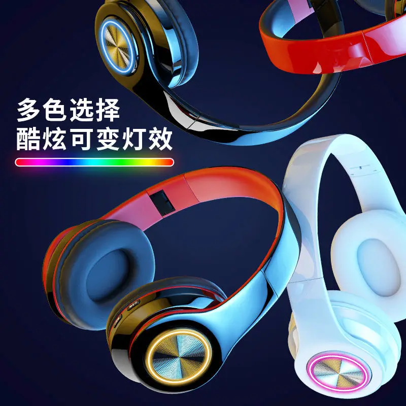 Amkle Earphone Bluetooth Headset Over Ear Stereo Wireless Soft Leather Earmuffs Headphones Built in Mic for PC Cell Phones TV