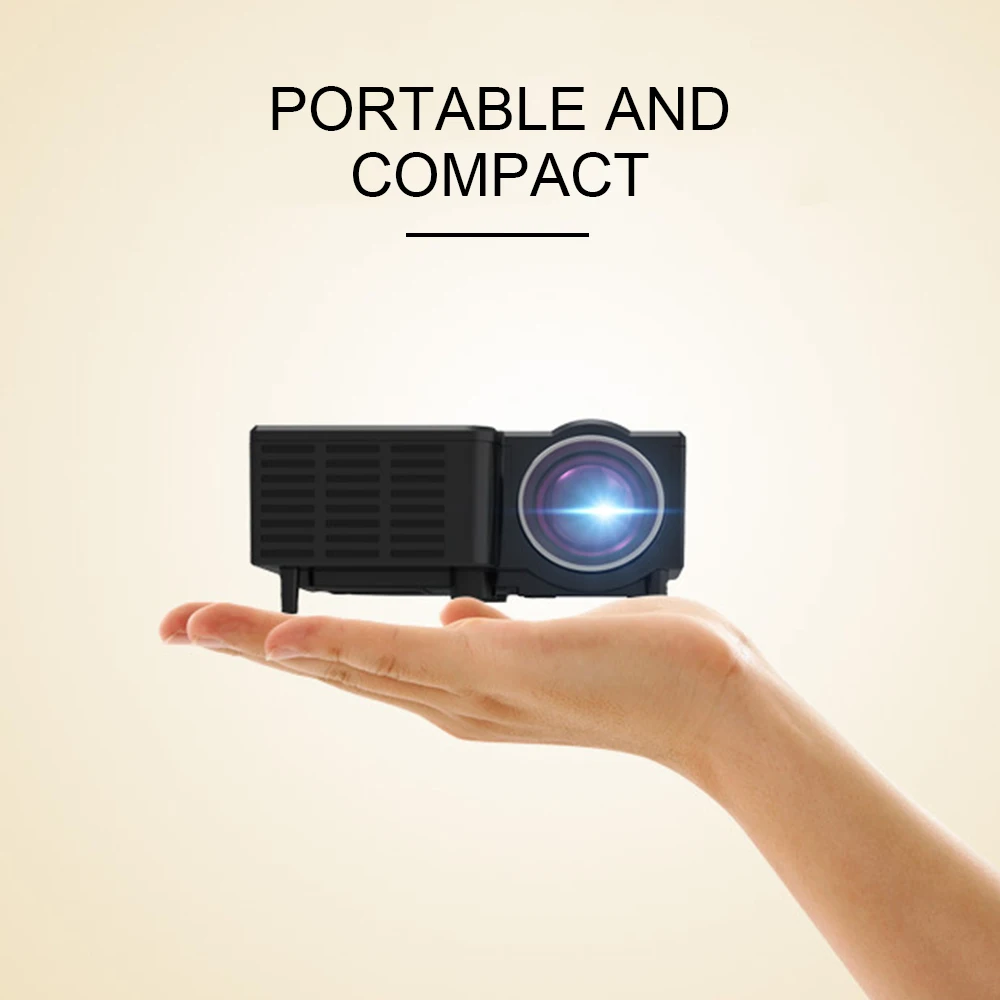 UNIC UC28C портативный мини проектор 1080P Full HD светодиодный ЖК дисплей домашний