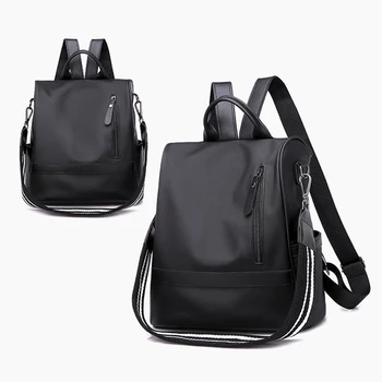 

Mini Backpack Female Ladies School Backpack Women PU Leather Shoulder Bag For Teenage Girls Kids Multi-Function Small Bagpack