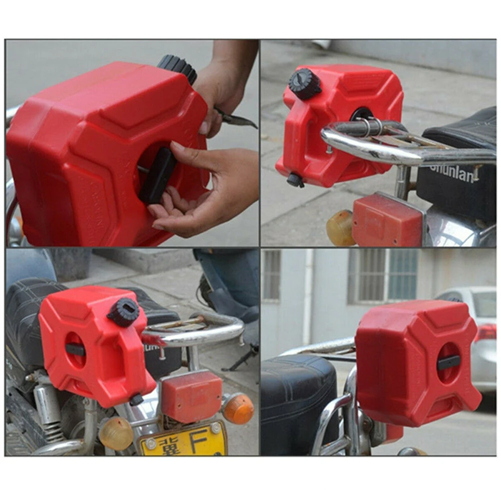 ATV автомобиль 3L Красный Портативный Бензиновый Пластиковый мотоцикл Jerry Can топливный бак газовый контейнер с креплением резервного копирования UTV антистатический