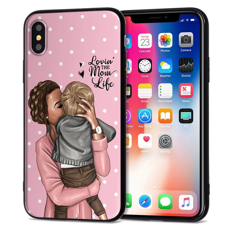 Чехол для iPhone 11 Pro, чехол для iPhone 5, 5S, 6, 6 S, 7, 8 Plus, X, XS, Max, Mom Love Baby, чехол для iPhone 7, мягкий чехол из ТПУ для iPhone XR, чехол