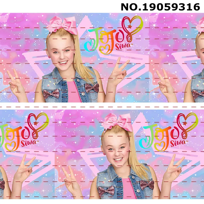 10 ярдов-разные размеры-фантастические Jojo Siwa лук стиль напечатанный Grosgrain ленты ручной работы материалы - Цвет: 19059316