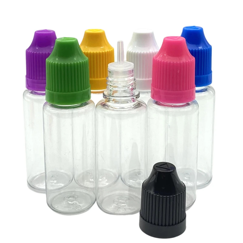 

Fast Shipping Empty 15ml Clear PET Hard Vial Childproof Cap Plastic Dropper Bottle For Eye Drop Liquid Container