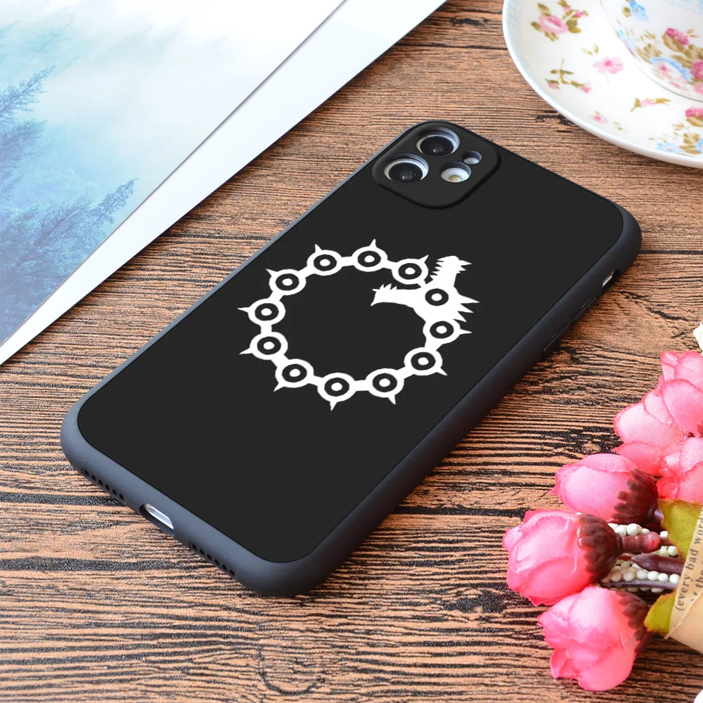 Мягкий матовый чехол для iPhone с изображением семи смертных грехов Гнев дракона |