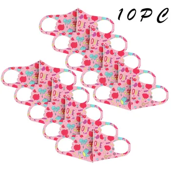 

maschere 10PC Unisex maschere Quick-drying Washable Anti Dust Anti-ultraviolet Printed Children Braces & Supports mascaras