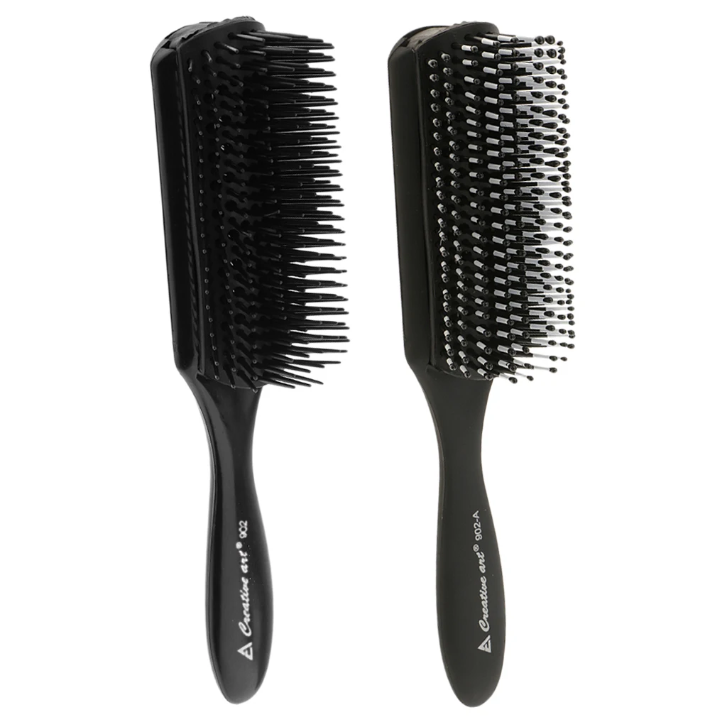 

Black Adjustable Hair Brush Anti-static Comb Hairdressing Hairbrush Styling Tool Salon Hairdresser Home Use
