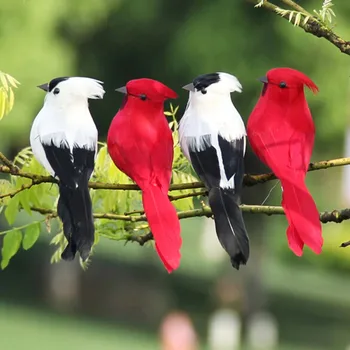 

Artificial Bird Foam Feather Simulation Parrots Model Home Figurine Ornament Lawn Yard Garden Tree Decoration
