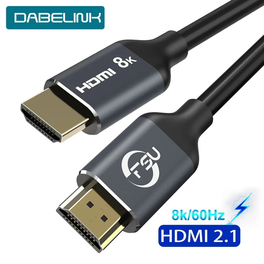 8K 60Hz HDMI 2.1 Cable 48Gbps HDMI Cable Male to Male 3D
