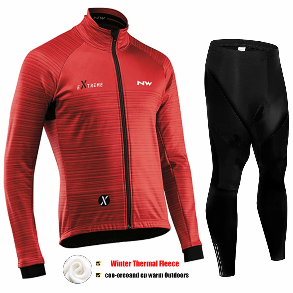 Northwave Pro Team Зимняя одежда для велоспорта дышащая Ropa Ciclismo Одежда с длинным рукавом для горного велосипеда одежда для спорта на открытом воздухе - Цвет: Pic Color