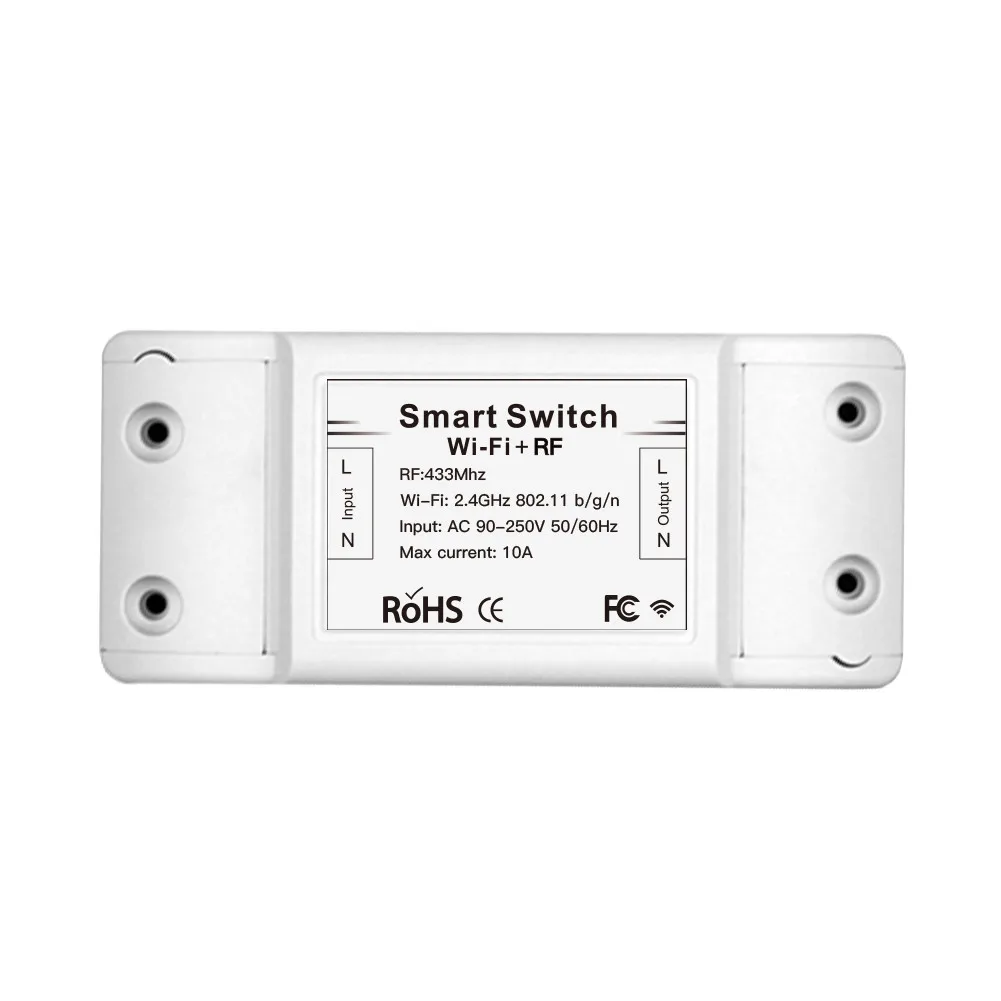 RF433 wifi 90-250 В беспроводной пульт дистанционного управления смарт-переключатель Смарт-приложение Tuya Life с Alexa Google Home передатчик сигнала приемник