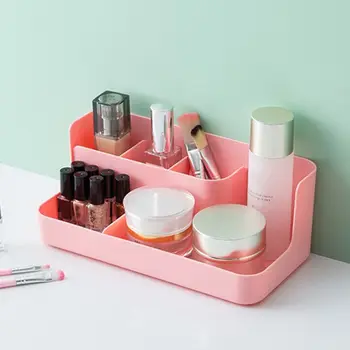 

Cosmetic Oraganizer Makeup Remote Control Holder Desktop Storage Division Box Jwelry Case Bathroom Caddy LX9C