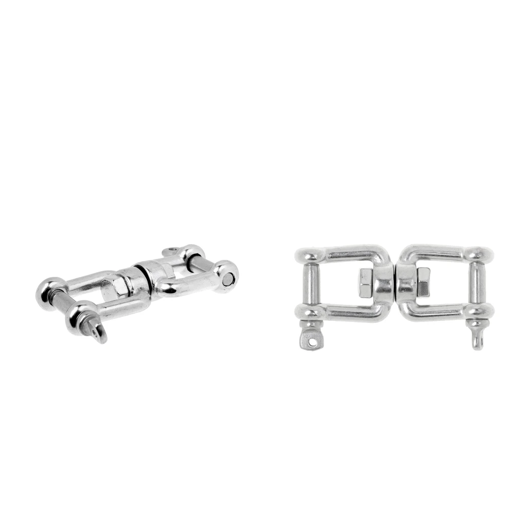 2PCS Polished 304 Stainless Steel Boat Anchor Connector Swivel Jaw - Jaw 2PCS Polished 304 Stainless Steel Boat Anchor Connector Swivel Jaw - Jaw