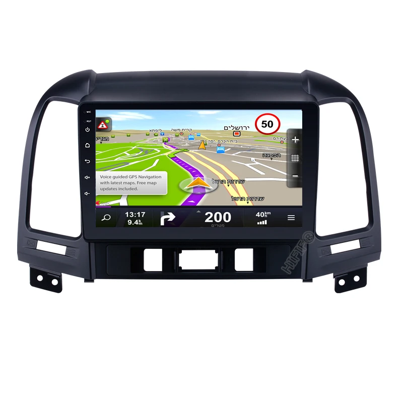 Автомагнитола IPS Android 10 2 ГБ + 32 DSP мультимедийный видеоплеер для Hyundai Santa Fe 2006 2012 GPS