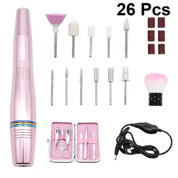 

1 Set Nail Art Equipment Durable Useful Delicate Electric Nail Polishing Machine Electric Nail File Electric Pen Nail Grinder