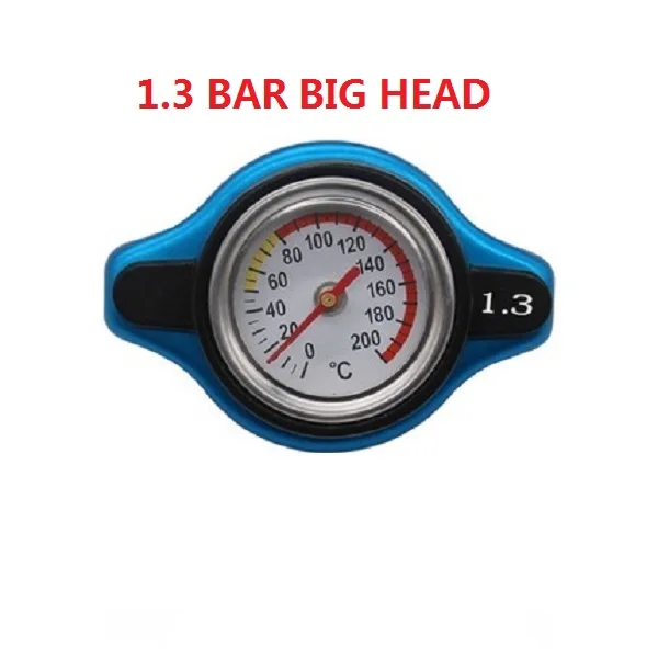 1.3 BAR BIG HEAD Универсальный 0.9Bar 1.1Bar 1.3Bar гоночный датчик температуры воды измеритель температуры Датчик термо радиатор крышка бака Крышка - Цвет: 1.3 BAR BIG HEAD