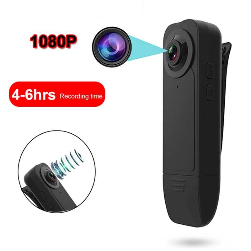 

Portable Wearable HD 1080P Mini Camera Night Vision Motion Detection Video Recorder DVR Pocket DV Clip Cam