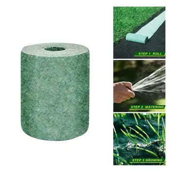 

All in One Grass Grow Mat Biodegradable Grass Seed Mat Grass Blanket Growing Solution for Lawns 20x300cm