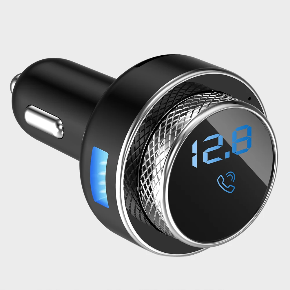 Car Cigarette Lighter Dual USB Wireless Charger Bluetooth FM Transmitter  Adapter