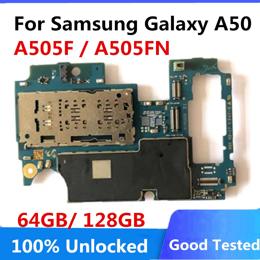 64GB 128GB Original For Samsung Galaxy Tab A50 Motherboard A505F A505FN A505U Unlocked LogicBoard Android System EU version | Мобильные