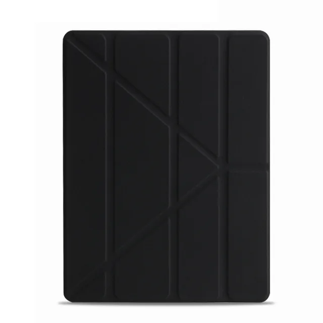 Подходит для ipad 10,2 кожаный ПК жесткий защитный чехол для задней панели для ультра-тонкого водонепроницаемого анти-капля ipad чехол 7-го поколения - Цвет: Black