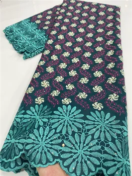 

NIAI 2020 High Quality African Lace Fabric Swiss Cotton Lace Fabric Nigerian Lace Fabrics Swiss Voile Lace Fabric XY35509B-1