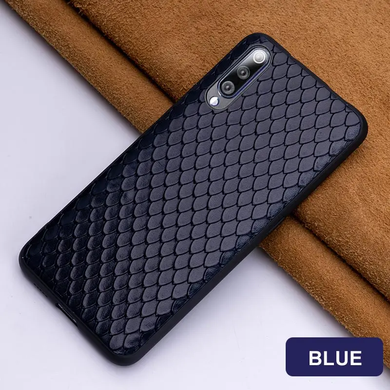 Синий Чехол для телефона huawei P20 P30 lite mate 10 20 Pro lite Y9 P smart чехол с текстурой рыбьей чешуи для Honor 8 8X9 9X10 20 lite - Цвет: Синий