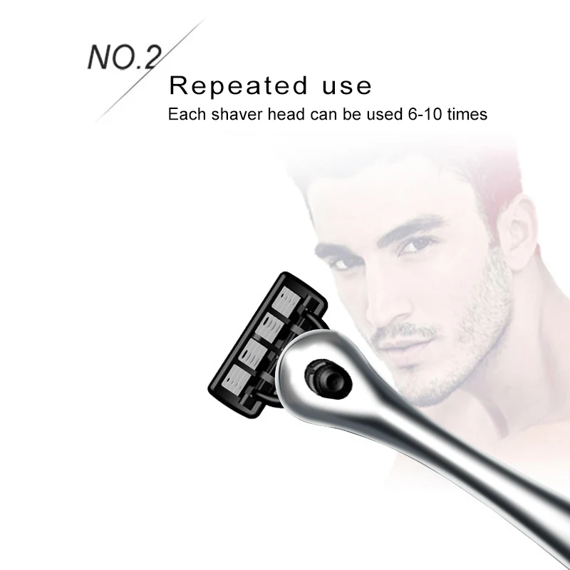 Haward Razor Professional Shaving Razor Men's Manual Shaver For Shaving and Hair Removal (1 Handle+1pc X5-layer Blade)