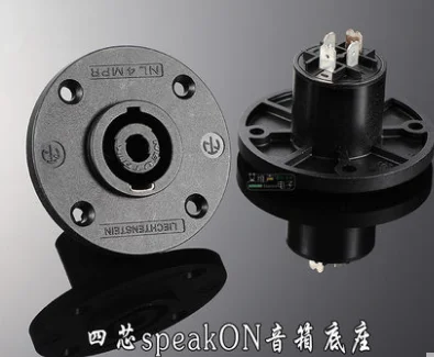 15 шт./lote alta qualidade compatativel com NL4MPR 4 engrenagem pólo feminino rodada pro Speakon Neutrik Speakon conector