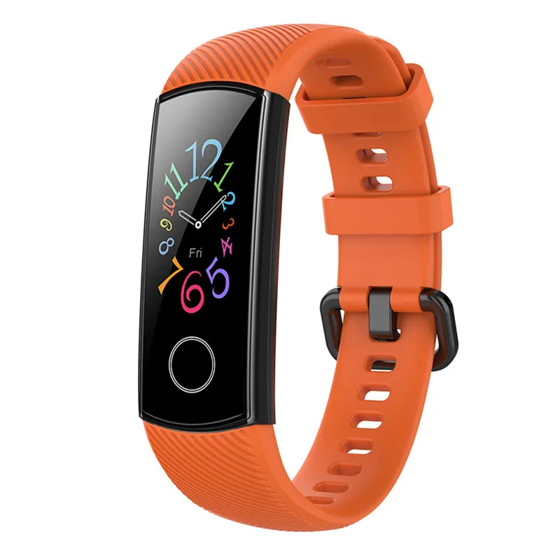 Ремешок OLLIVAN для Huawei Honor Band 5 силиконовый мягкий ТПУ ремешок на запястье браслет