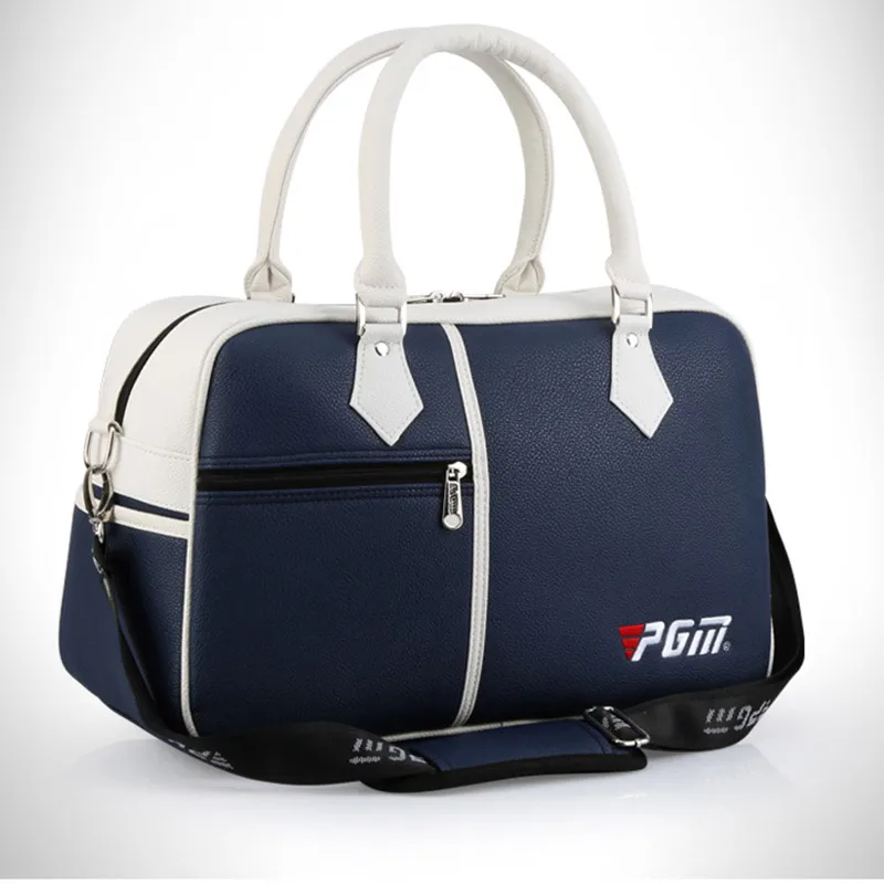 dark blue Сумка для гольфа мужская женская одежда для гольфа сумка обувь большой емкости двухслойный водонепроницаемый PU сумки& T8 - Цвет: dark blue