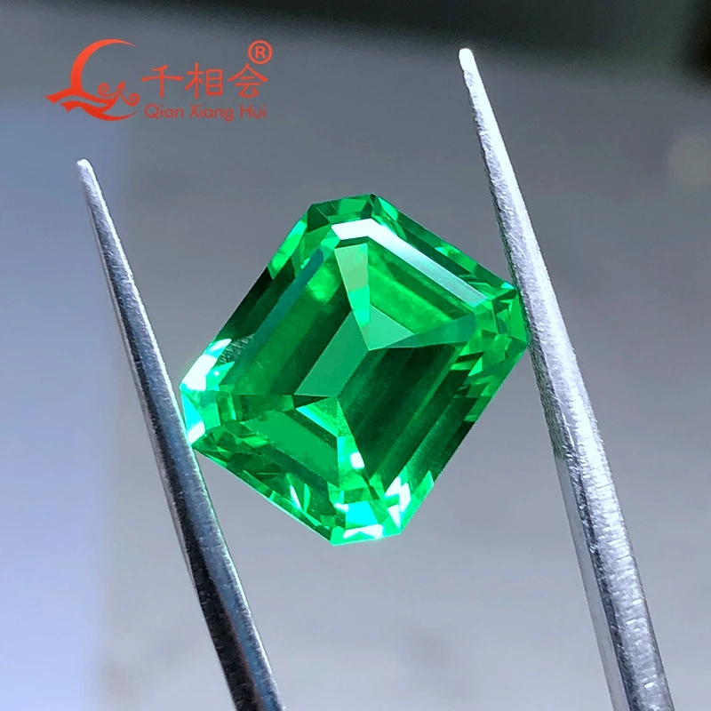 pedra de gema artificial para fabricação de faça você formato de esmeralda tsavorite granate de alumínio estéreo