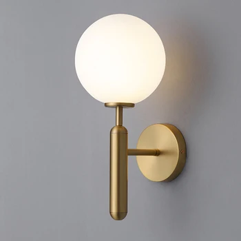 Modern Glass Ball Wall Lights Gold Black Dining Room Bathroom Bedroom Bedside Wall Mounted Lamp Lighting Restaurant Stair Sconce Buy At The Price Of 62 89 In Aliexpress Com Imall Com