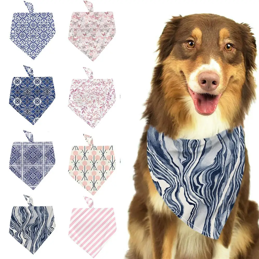 Pañuelo Triangular para perro, pañuelo para Saliva, toalla ajustable, babero de estilo europeo, accesorios para mascotas