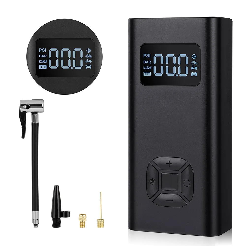 Беспроводной насос для автомобильных покрышек USB Перезаряжаемый 5 в 150PSI 6500 мА · ч