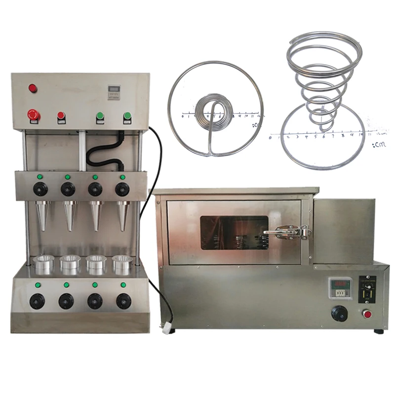 Automatic And Efficient Production Of Commercial Pizza Cone Machine And Oven Machine