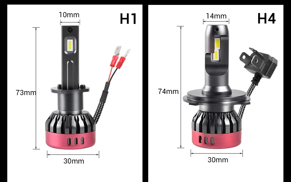 Avacom H7 светодиодный H4 Автомобильная лампочка H1 H11/H8 H15 9005/HB3 9006/HB4 Hir2 12V 24V 24W 4800LM 6500 к авто лампы Turbo высокая яркость светодиодный