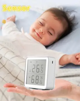 

Humidity Sensor Smart Home Electronics And WIFI Temperature Indoor Intelligent Linkage Temperature And Humidity Abnormal Sensor