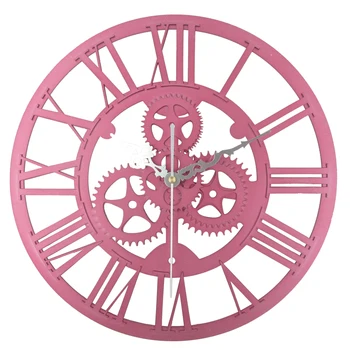 

Industrial Gear Wall Clock Decorative Wall Clock Industrial Style Roman Number Skeleton Quartz Clocks for Living Room 2020 New