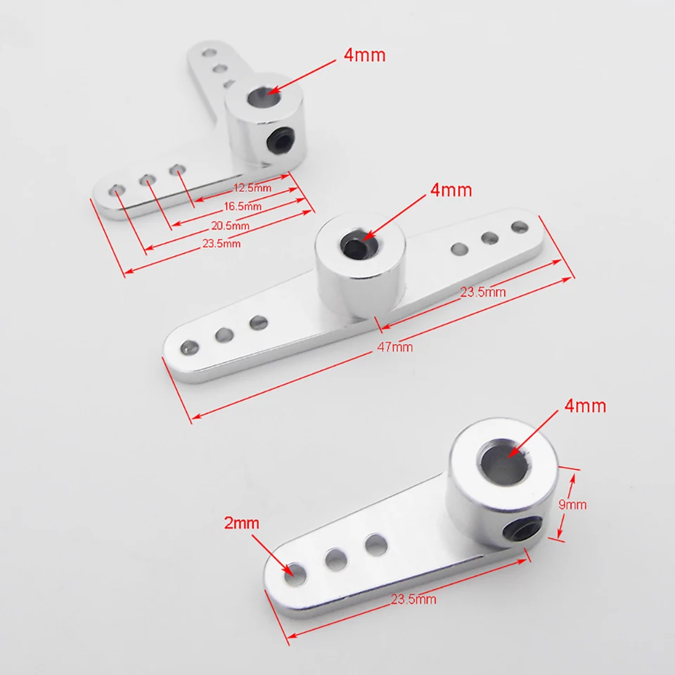 KUENCE 2 Uds RC Coche/Barco Brazo De Dirección De Metal