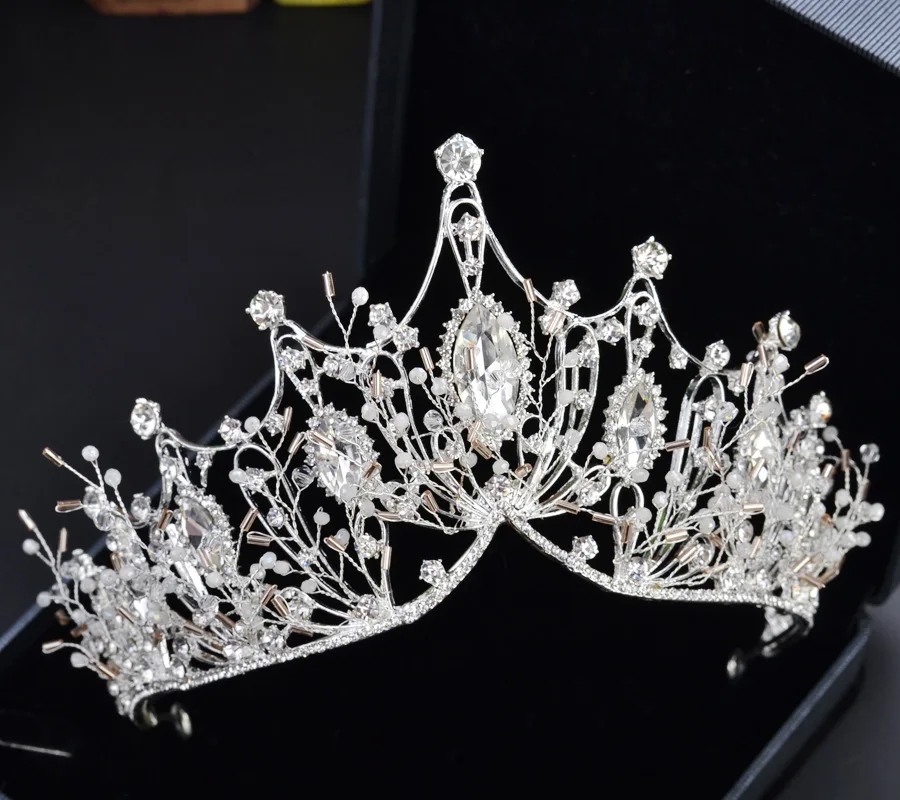 

2018 New Style Luxury Glorious Europe And America Bride Crown Hair Clasp Headdress Palace Crown Wedding Accessories Batch